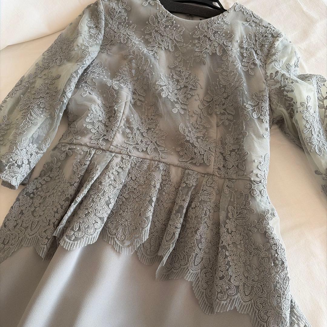 form forma マザードレス レース袖付きロングドレス　大きいサイズ