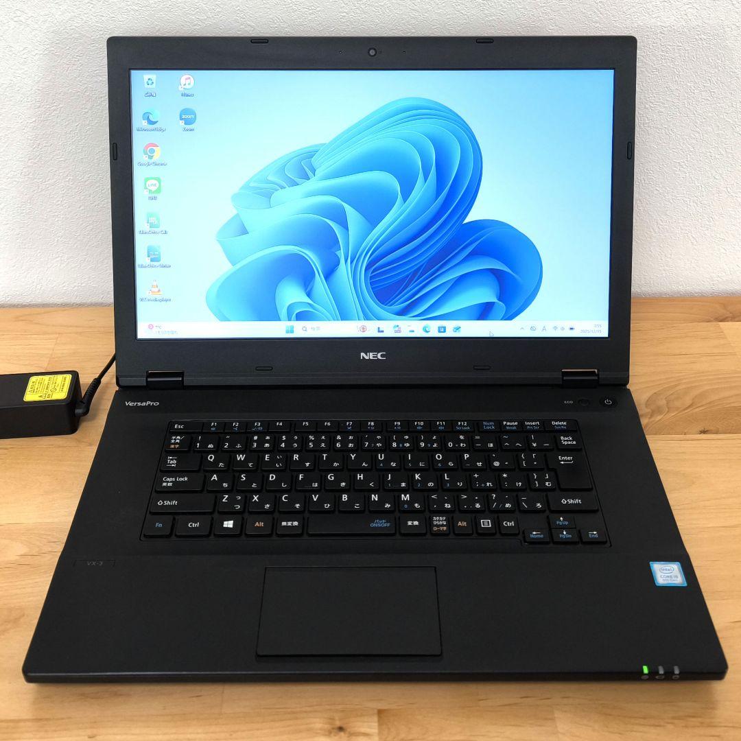 NEC 大画面ノートパソコン／i5第8世代／Windows11／DVD・カメラ