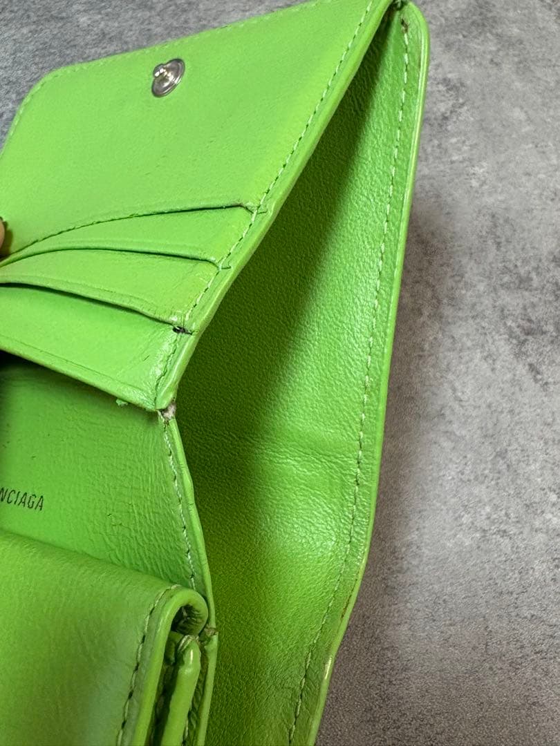 BALENCIAGA 二つ折り財布 グリーン