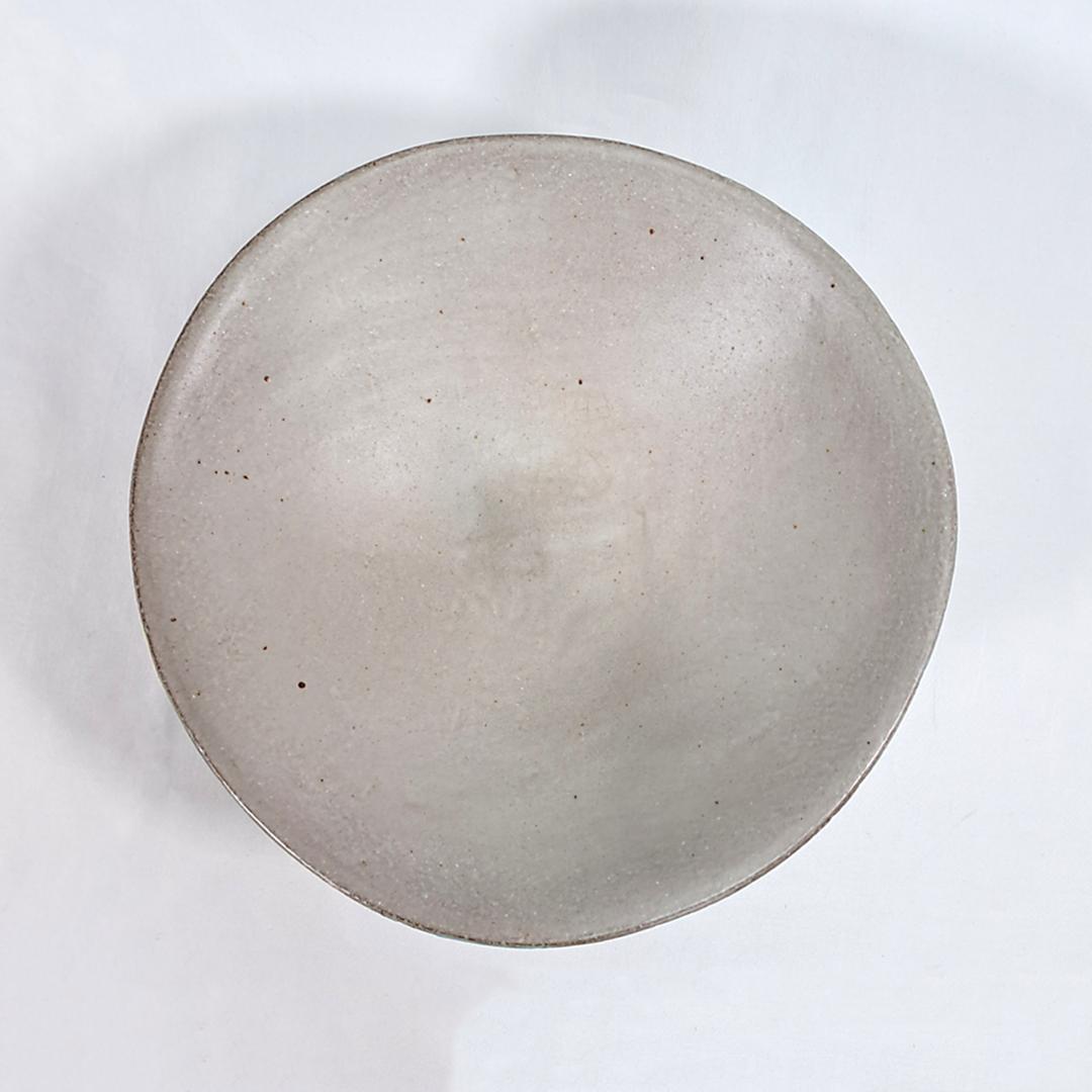 勝間田千恵子作「色絵大鉢」/陶器