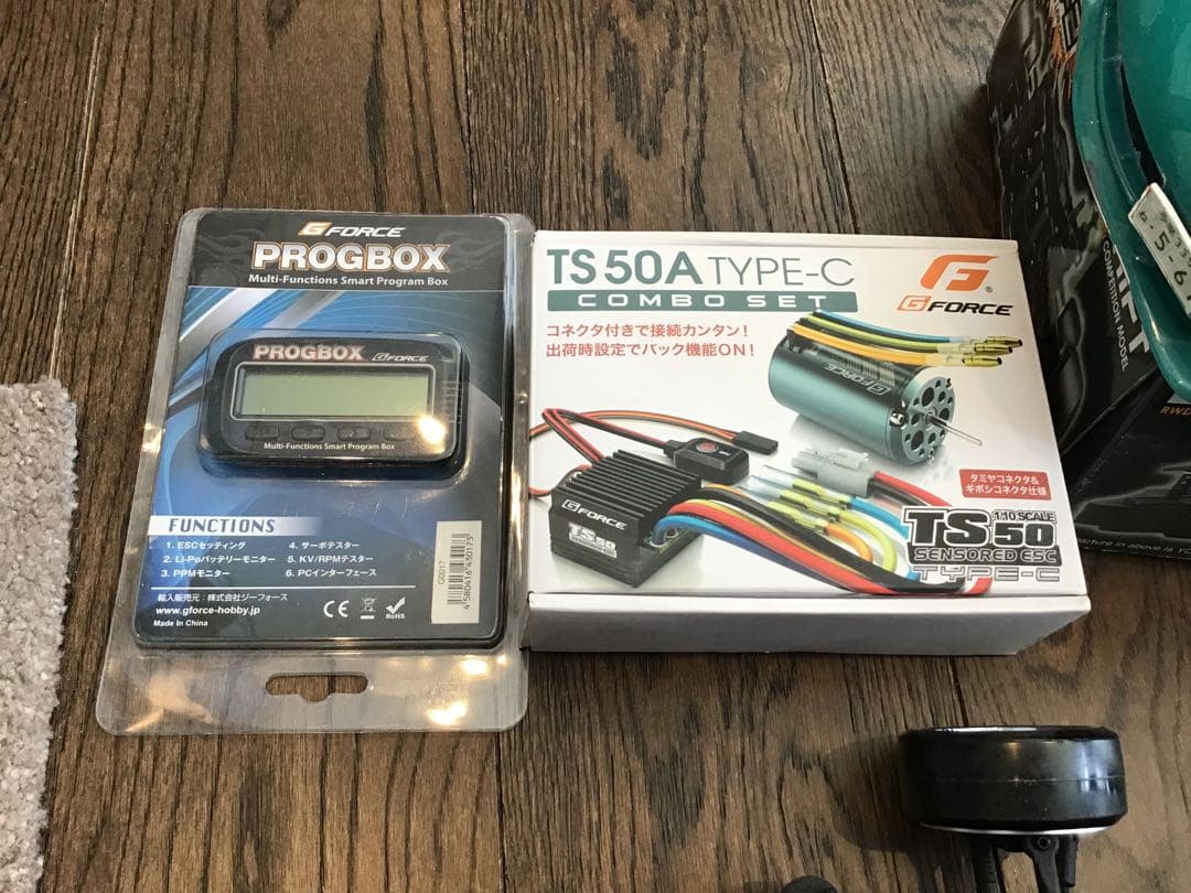 ヨコモYD-2E 受信機　モータ　サーボ　スピコン　ジャイロ　progbox付き