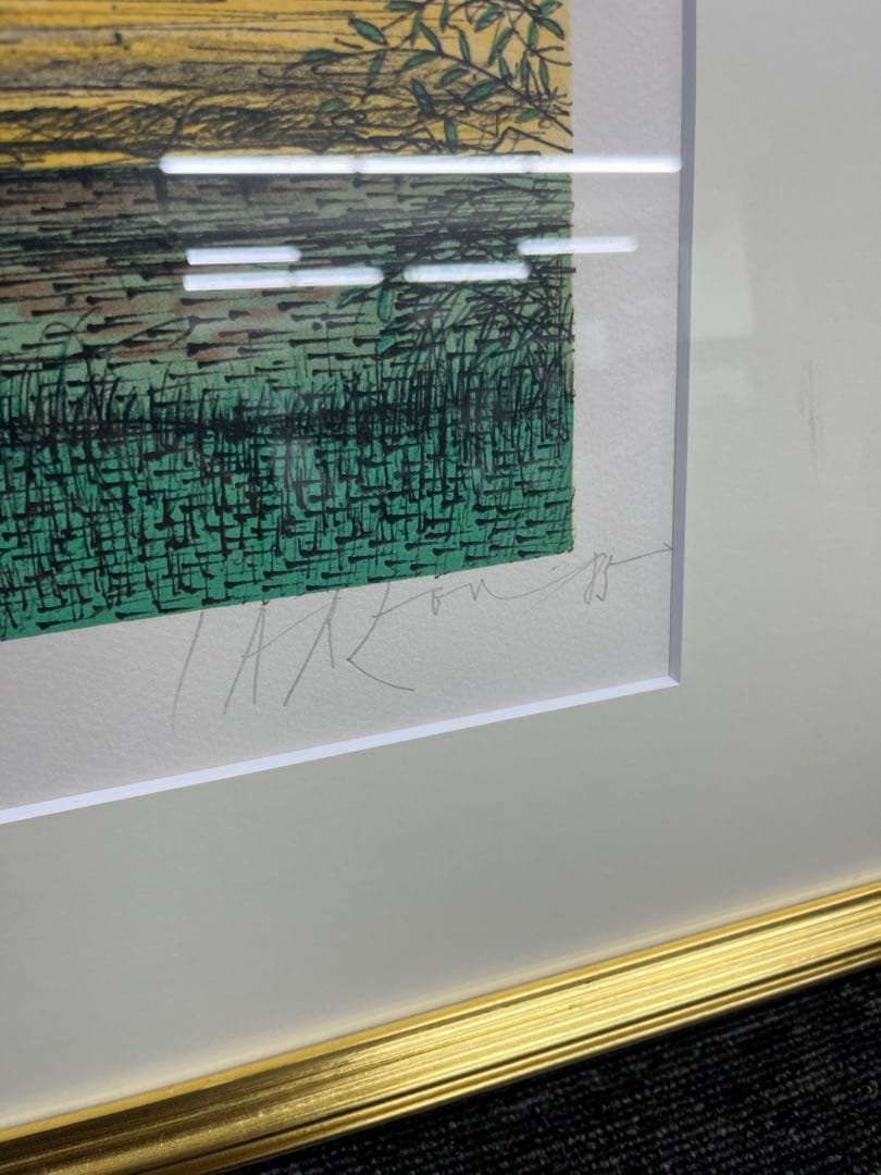 リトグラフ Jean Carzou ジャン・カルズー　アンボアーズ城　直筆サイン