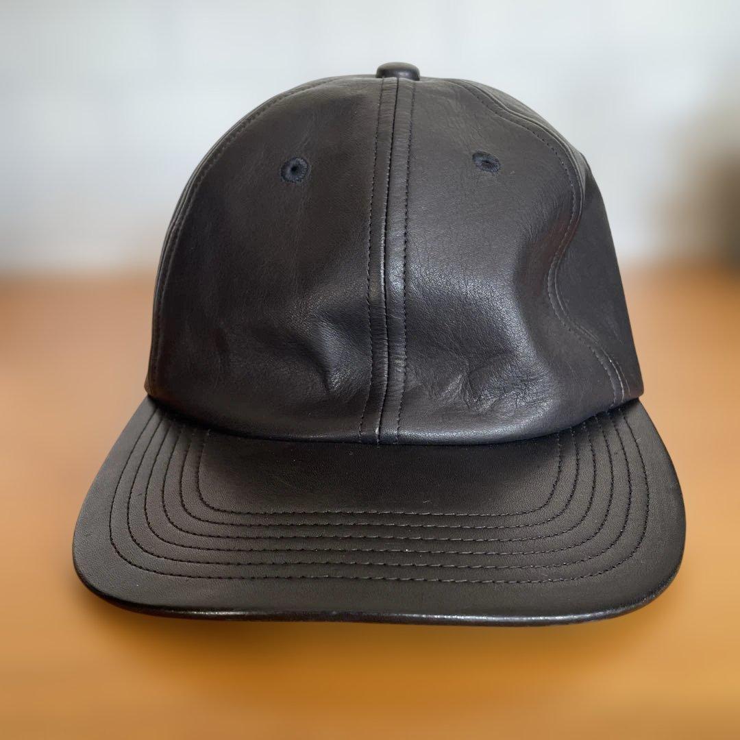 ブラックレザーキャップ　キジマタカユキ　3