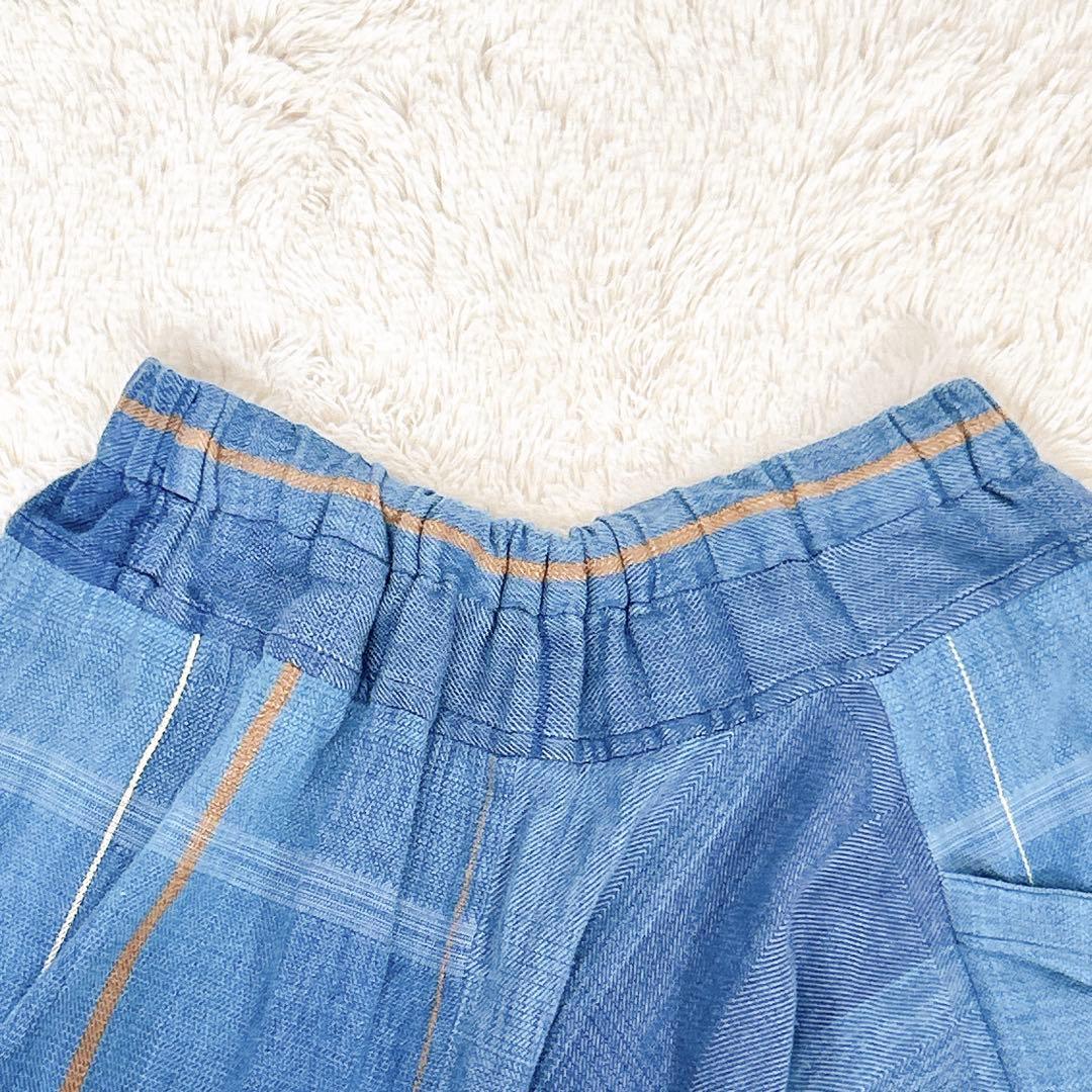 tamaki niime タルンパンツ　ショート　ブルー系