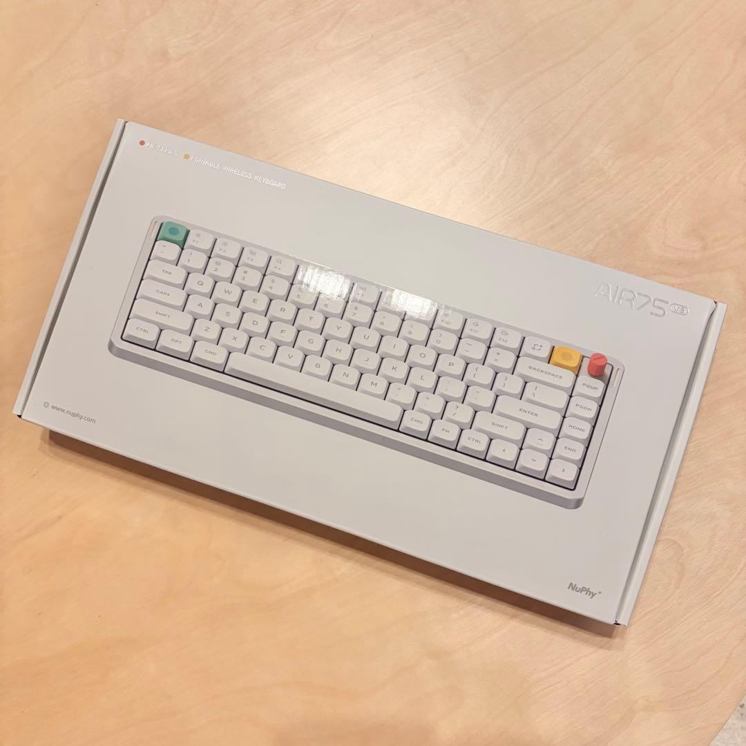 Nuphy JIS AIR75 V3 Red nano ホワイト キーボード