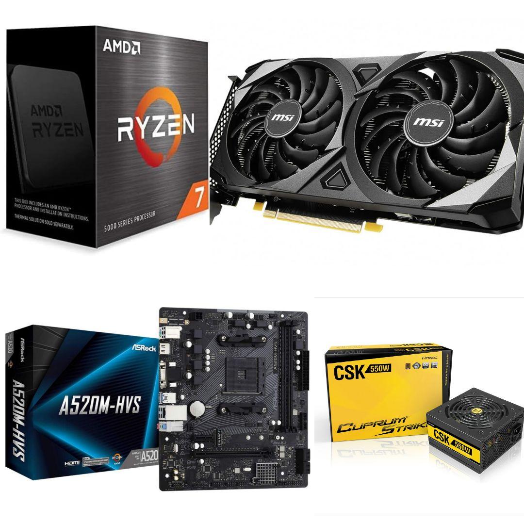 【コンパクト ゲーミングPC】デスクトップ／ミニタワー／ブラック／光る LED