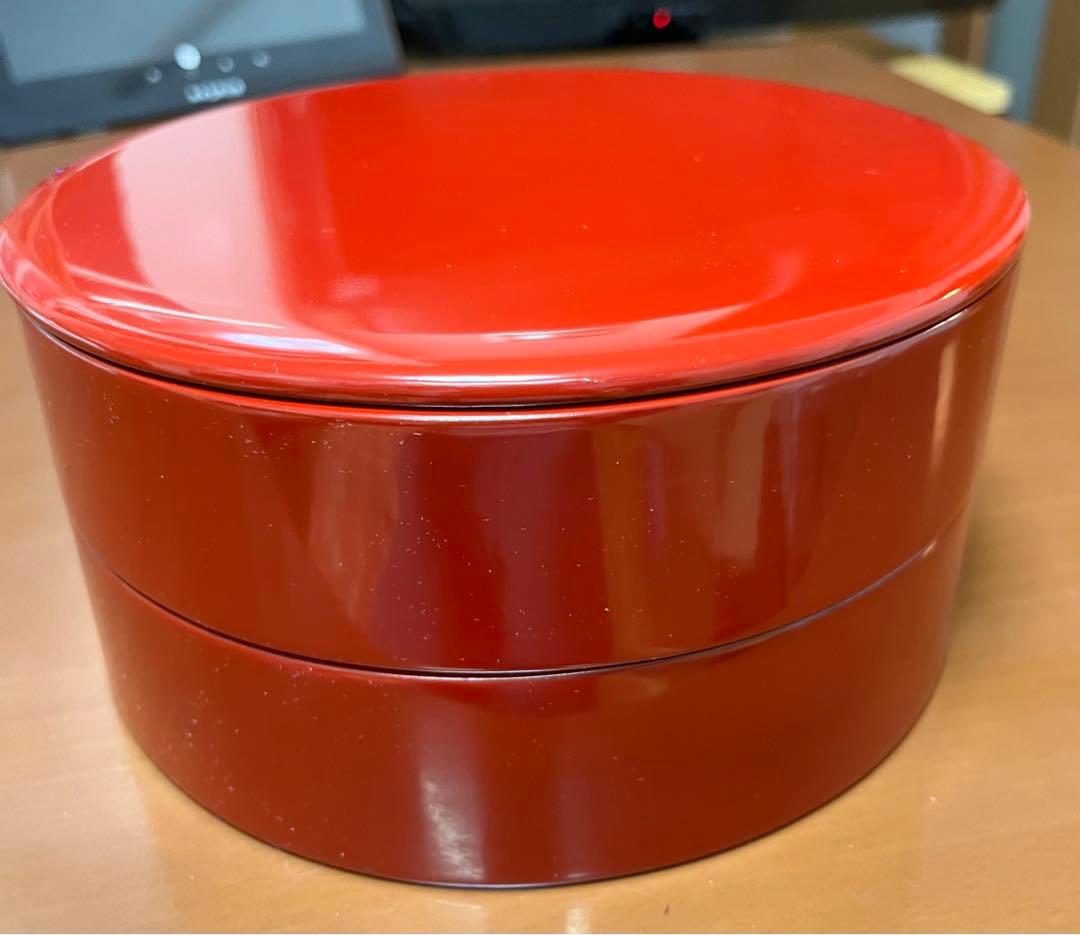 伝統工芸　川連漆器　丸重箱