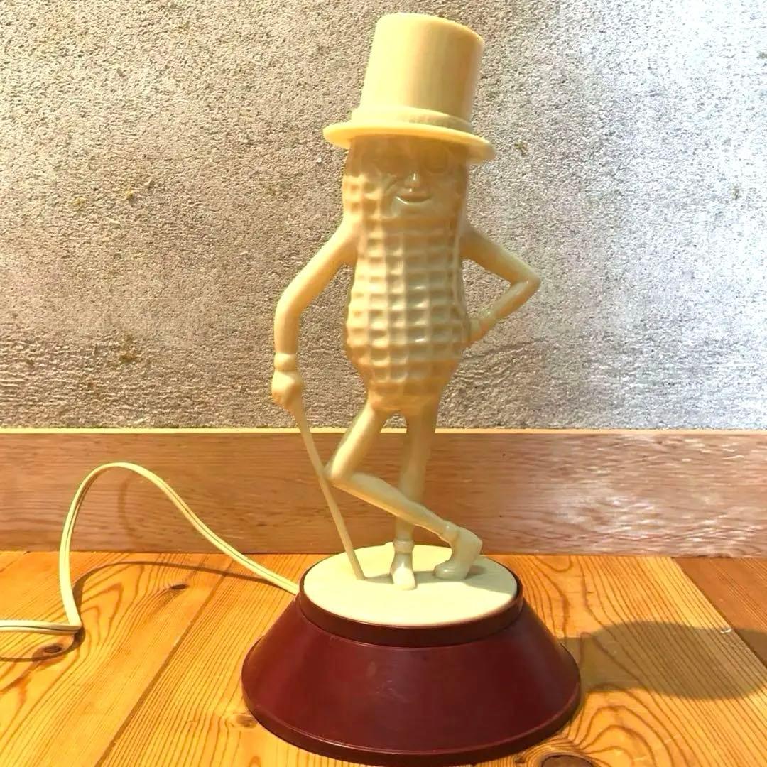 50年代　ミスターピーナッツ　ランプ　アドバタイジング　プランターズ　ライト