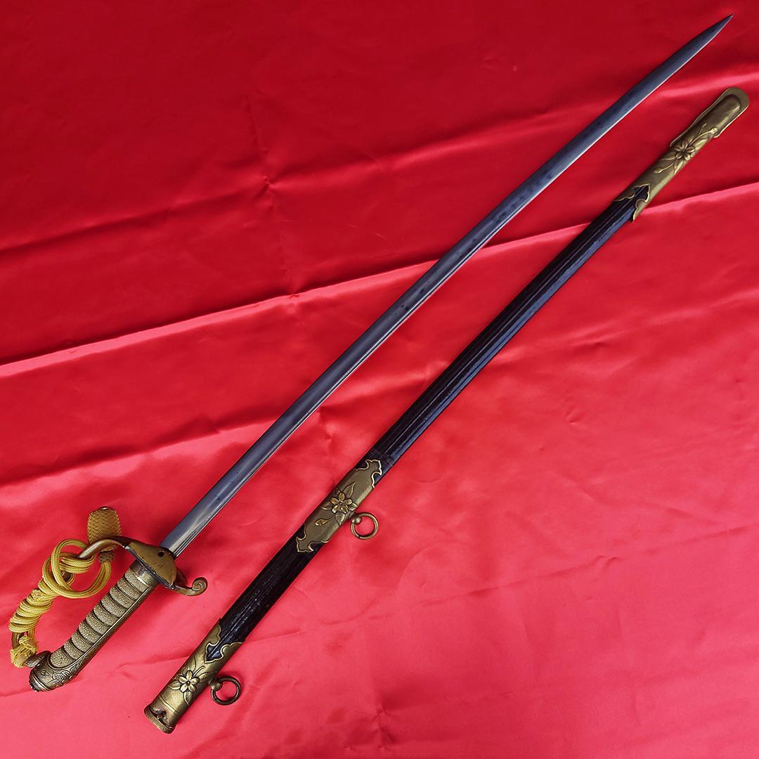 日本軍 海軍 士官用 指揮刀 儀礼刀 刻印 水交社 壽屋商店 当時物 模造刀