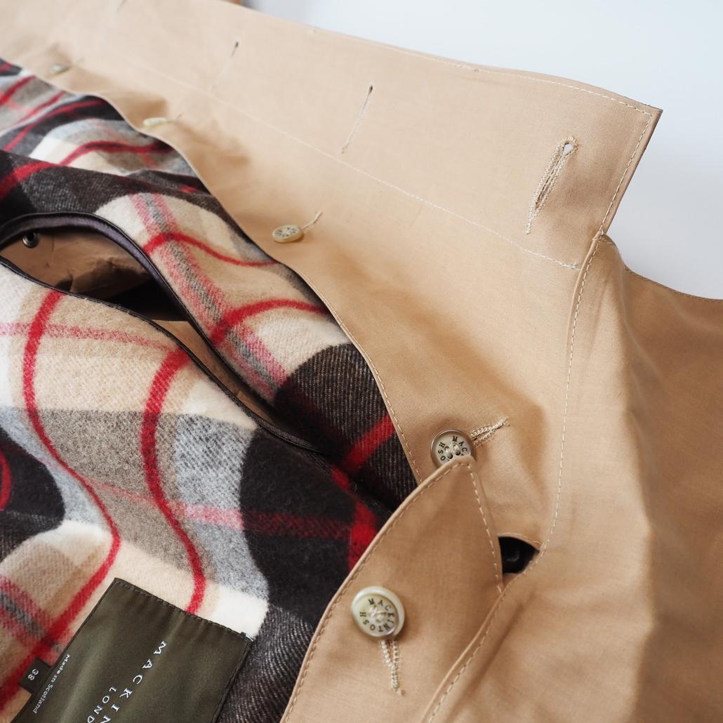 MACKINTOSH LONDON スコットランド製ライナー付きゴム引きコート