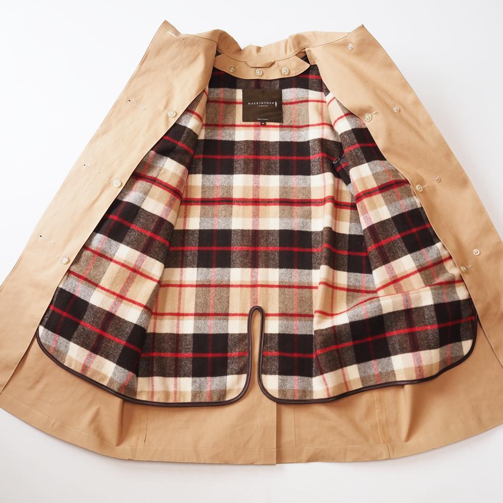 MACKINTOSH LONDON スコットランド製ライナー付きゴム引きコート