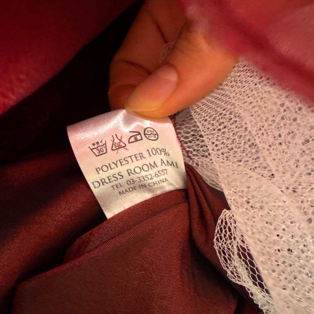 ドレスルームアミのドレス　ワインレッドドレス