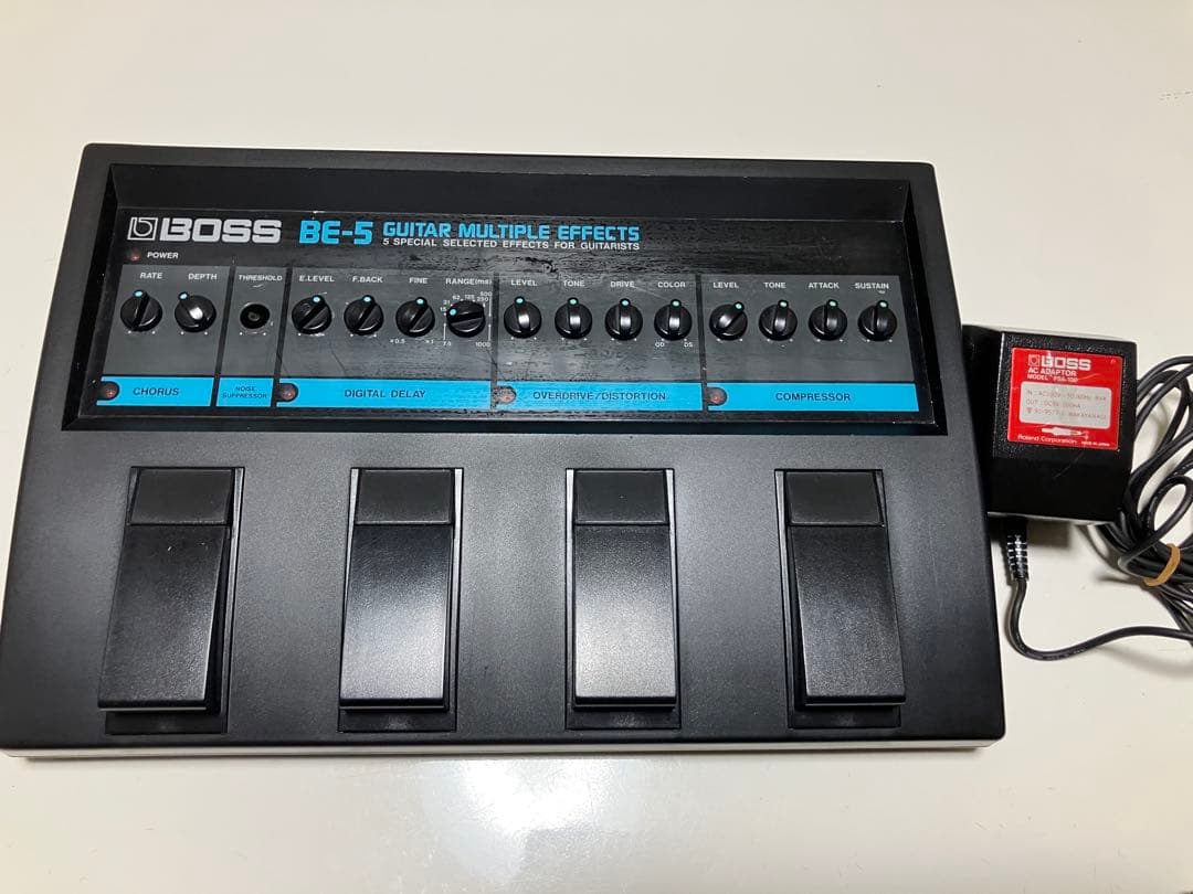 【送料込】BOSS BE-5 ギター用マルチエフェクター　電源アダプタ付
