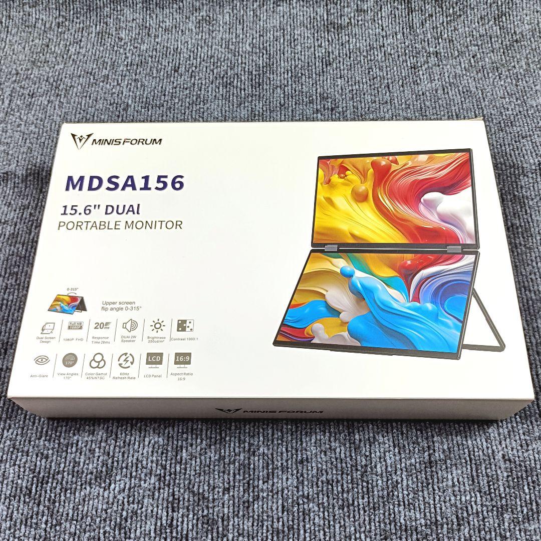 MINISFORUM 15.6インチデュアルポータブルモニター MDSA156