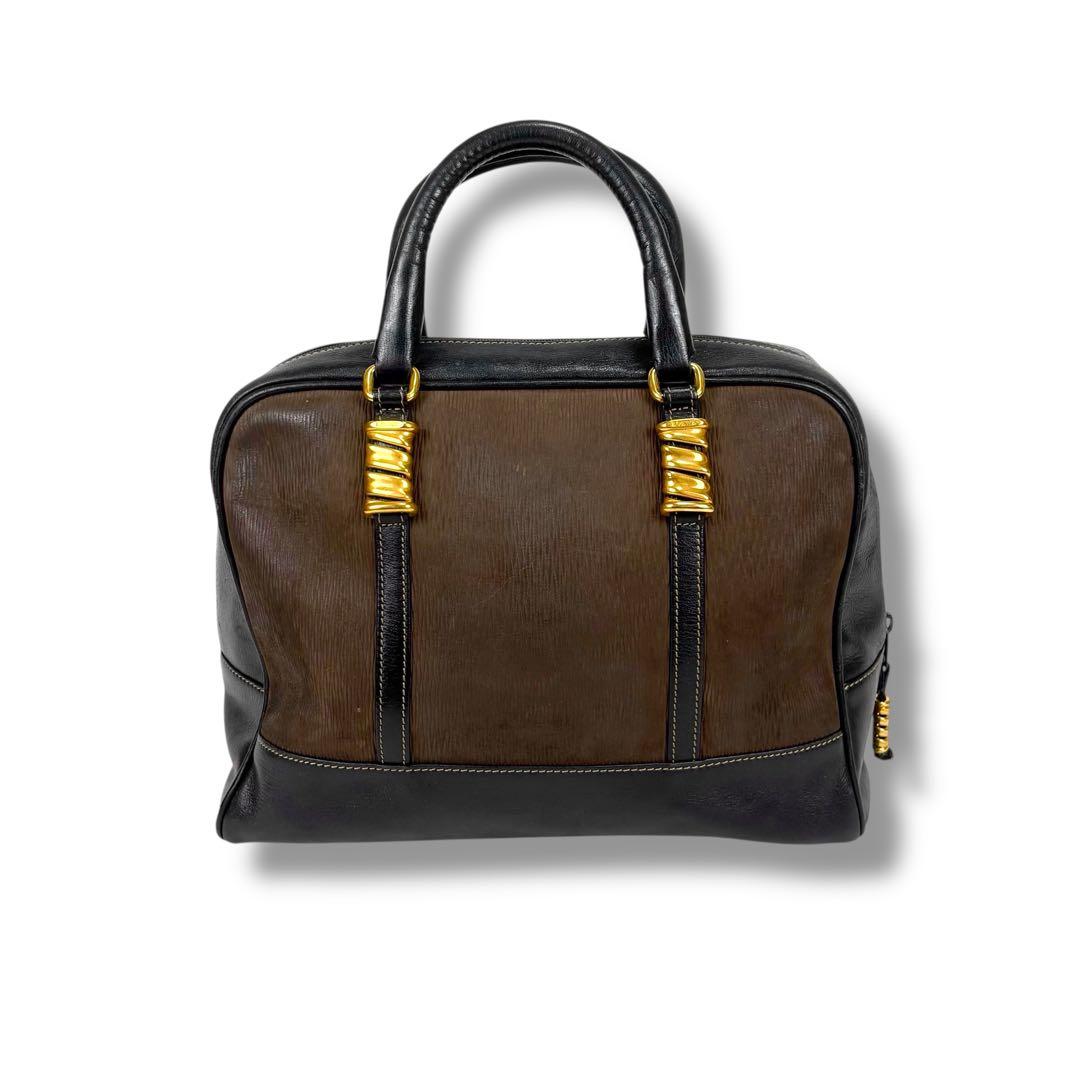 ロエベ LOEWE ミニボストンバッグ　ハンドバッグ　ベラスケス　ブラック