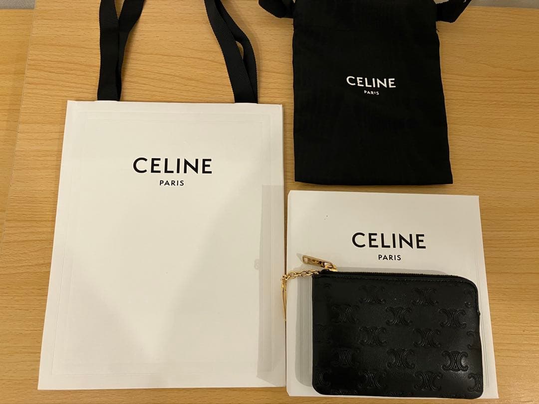 【正規品】値下げ　CELINE ブラックレザー ケース