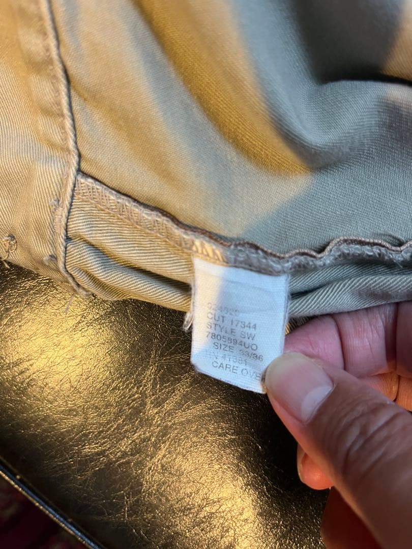 ラルフローレン　ralph lauren USA製 ポロチノ W33 ベージュ