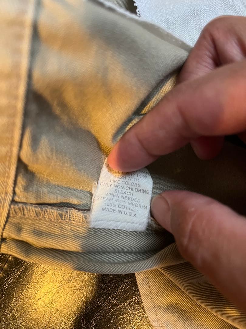 ラルフローレン　ralph lauren USA製 ポロチノ W33 ベージュ