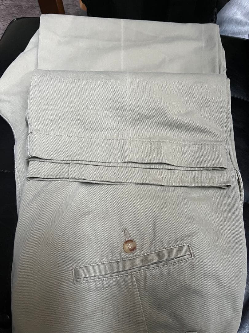 ラルフローレン　ralph lauren USA製 ポロチノ W33 ベージュ