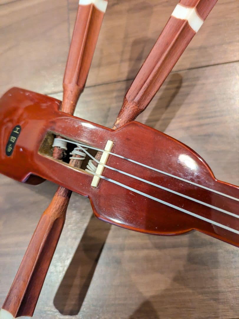 三線本体 合皮の胴部 付属品あり