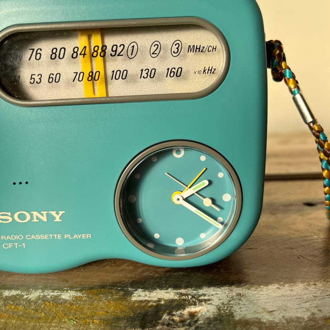 SONY CFT- 1 説明書　袋付 1994 レトロ　ラジオカセットプレーヤー