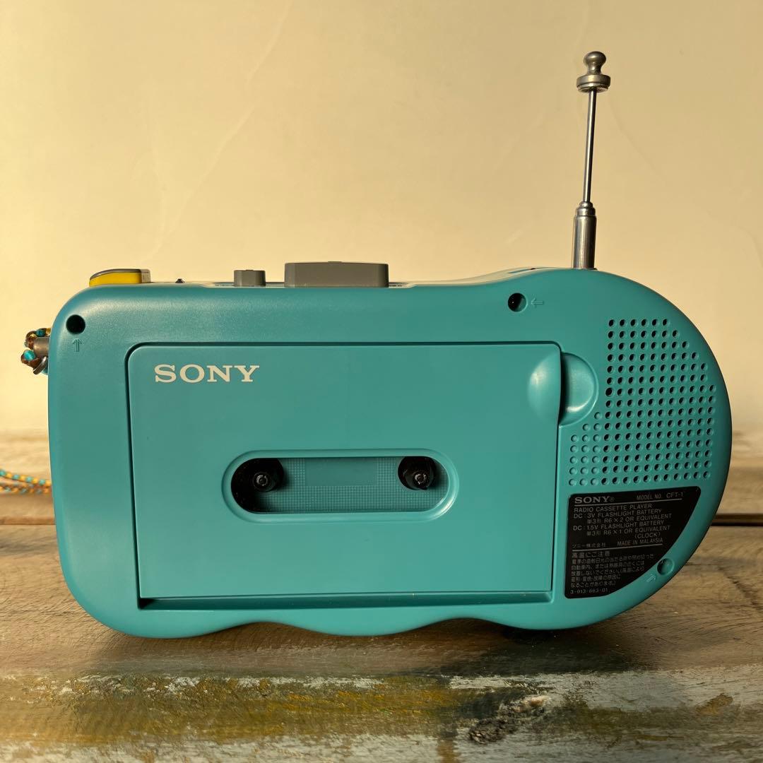 SONY CFT- 1 説明書　袋付 1994 レトロ　ラジオカセットプレーヤー