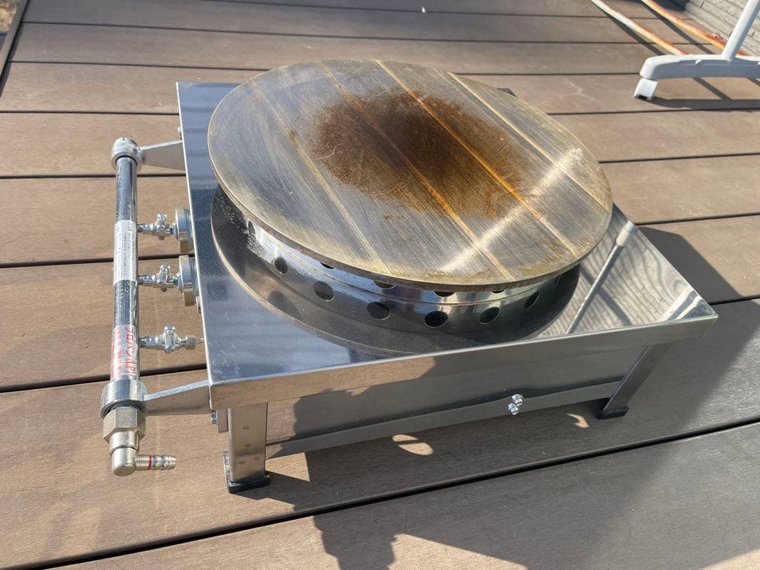 美品　クレープ　焼き台 LPガス　業務用　キッチンカー　クレープ台　ガス