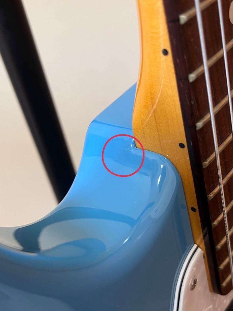 ライトブルー エレキギター