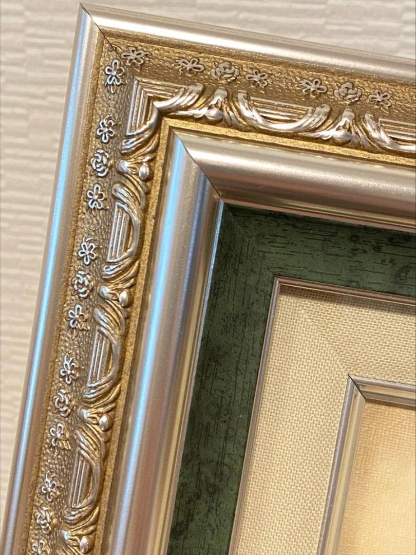 「真作」宇川征二『Streams and Lines』猫女　油絵　サイン有り