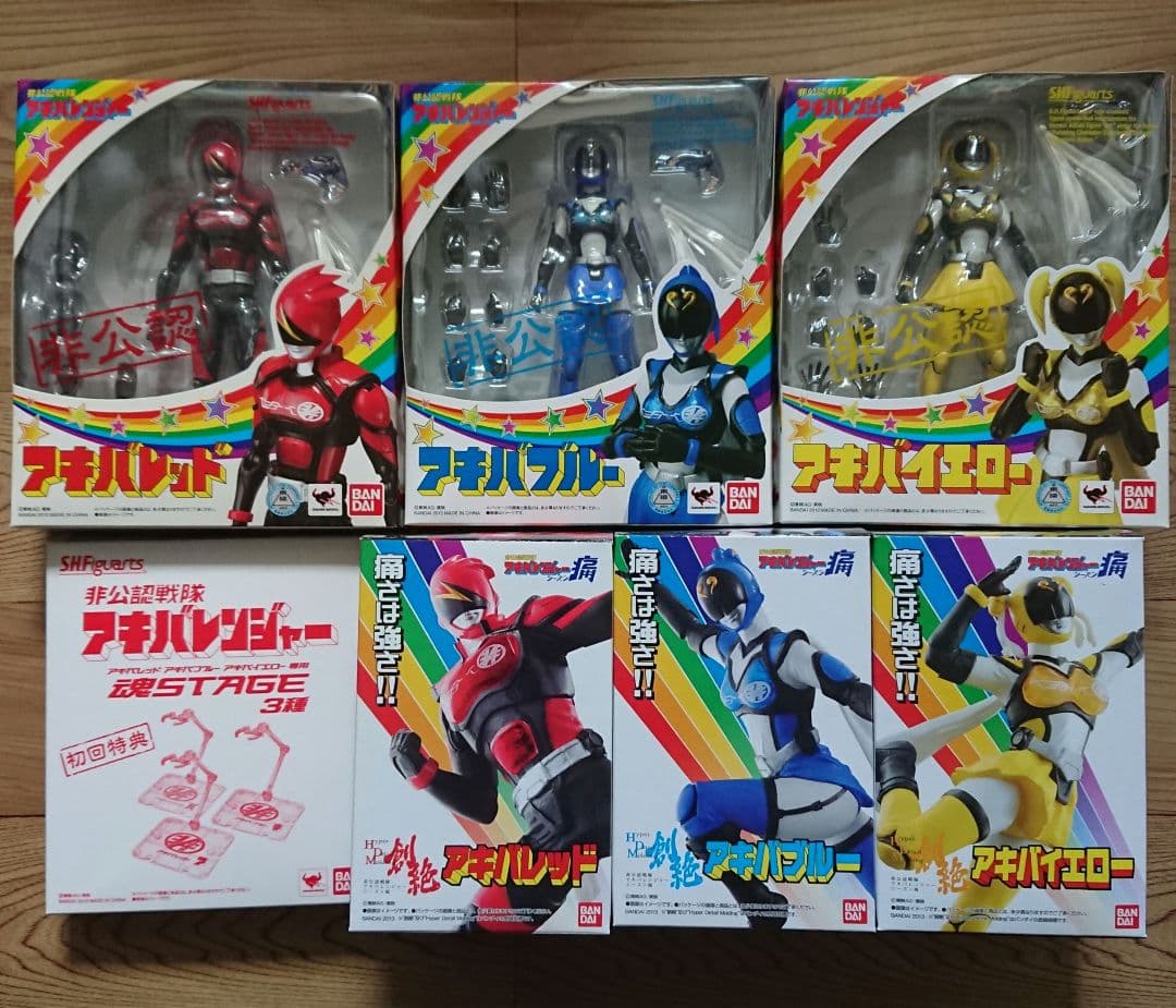 非公認戦隊アキバレンジャー フィギュア6体セット 初回特典付き
