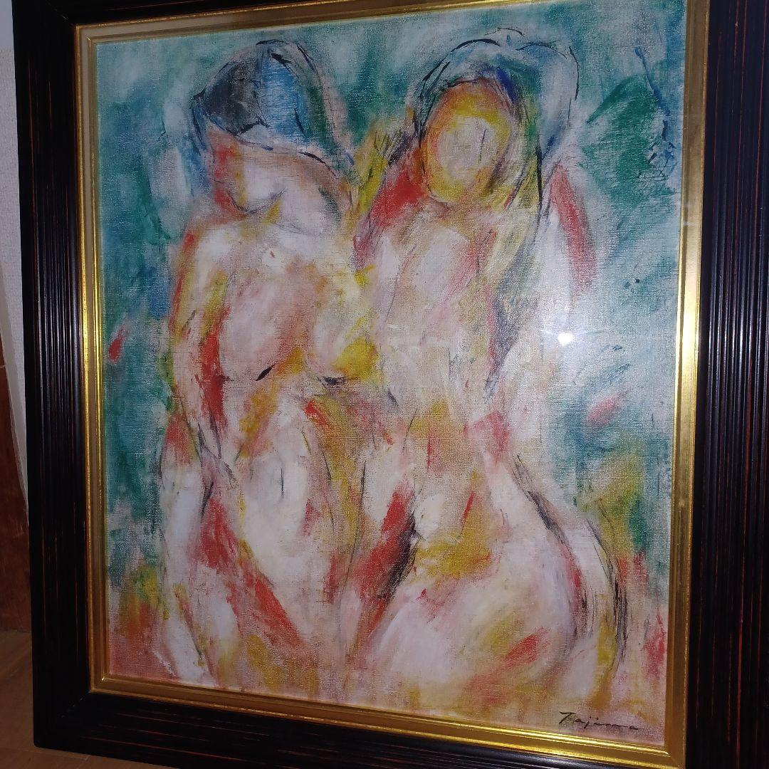 田島英昭　油絵　１０号　東京芸大