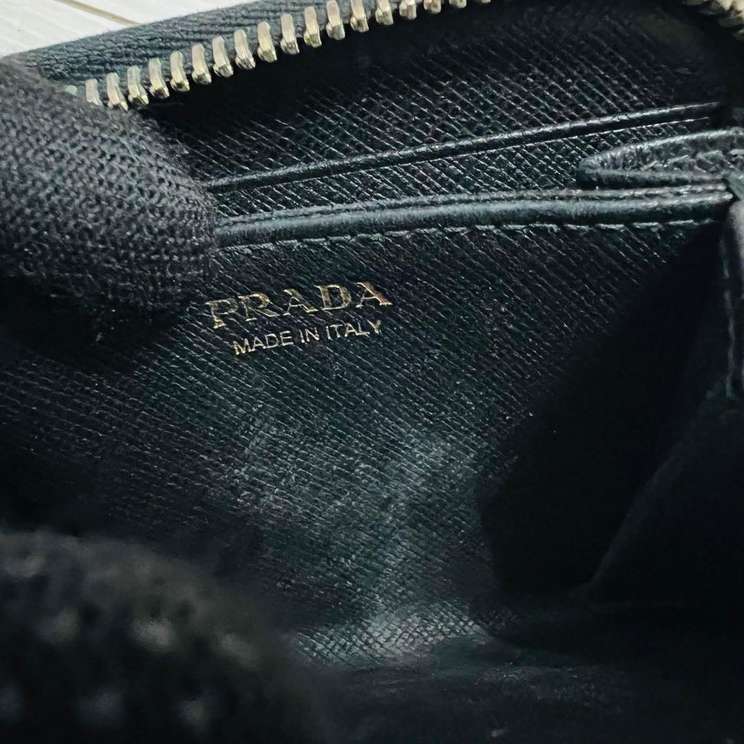 【大人気】PRADA プラダ サフィアーノ ケース レザー ブラック