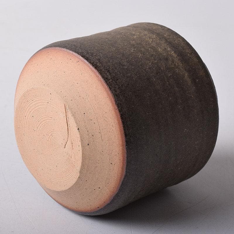 茶道具　暁窯　岡田暁山造　茶入　仕覆付　共箱　V　7881