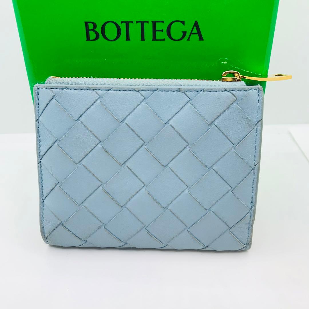 ボッテガ ヴェネタ✨マキシイントレチャート コンパクトウォレット バイカラー