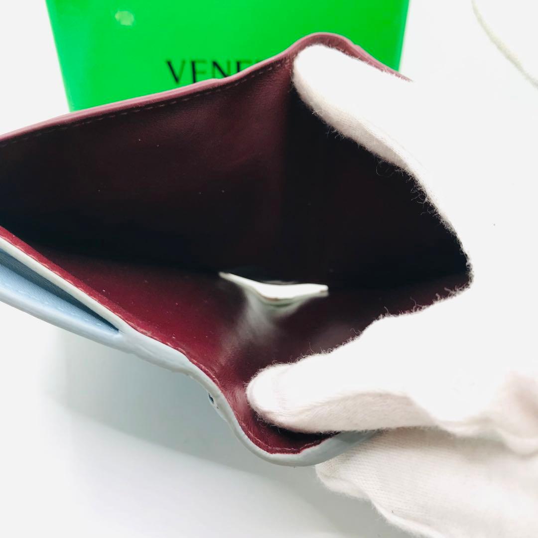 ボッテガ ヴェネタ✨マキシイントレチャート コンパクトウォレット バイカラー