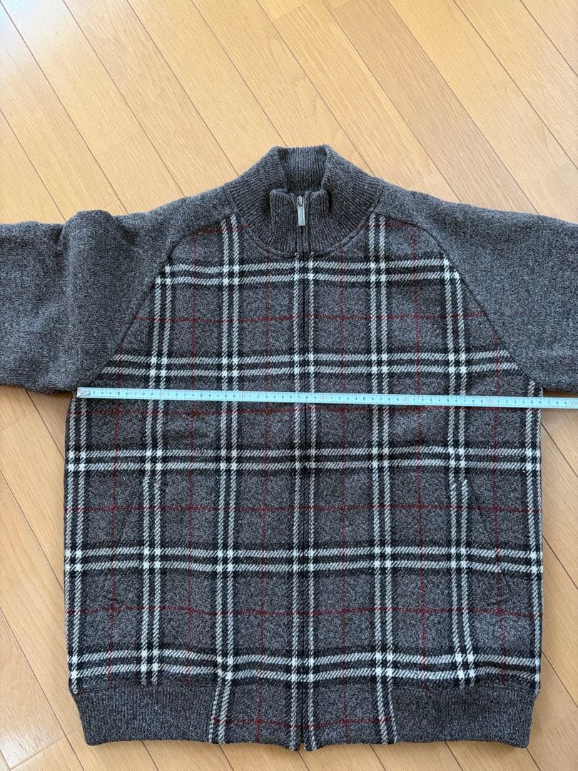 バーバリー　メンズニットブルゾン　L