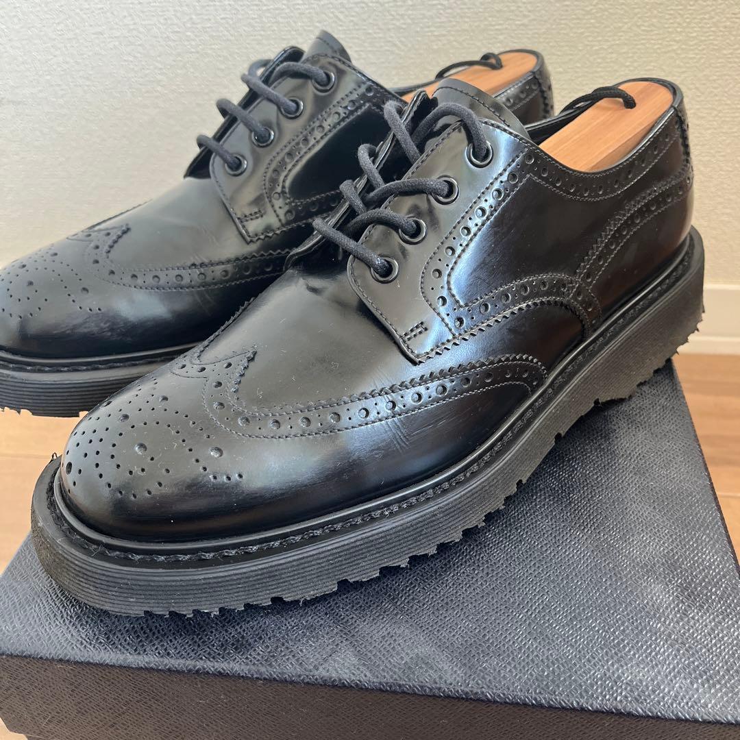 PRADA ウイングチップ レザーシューズ シャークソール ブーツ ローファー