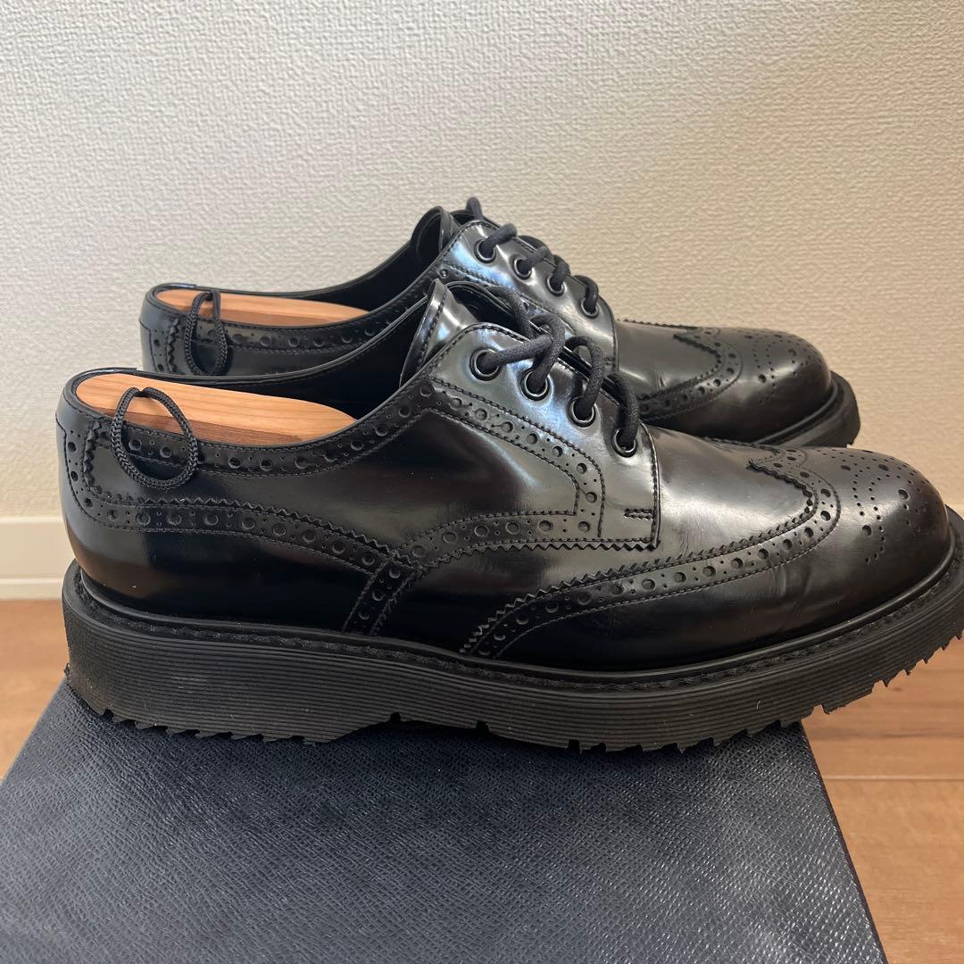 PRADA ウイングチップ レザーシューズ シャークソール ブーツ ローファー