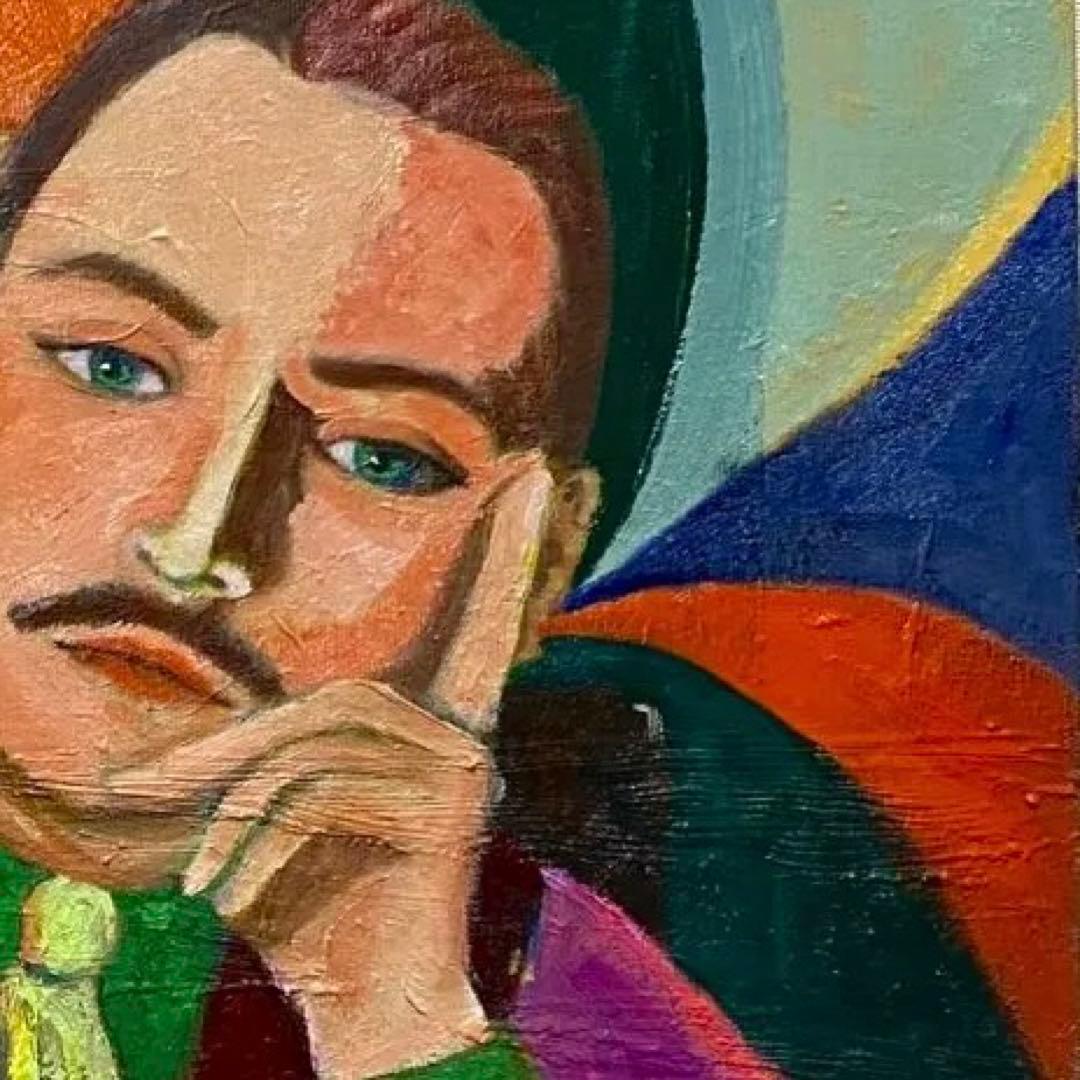 人物画 P8 油彩画 絵画 アート