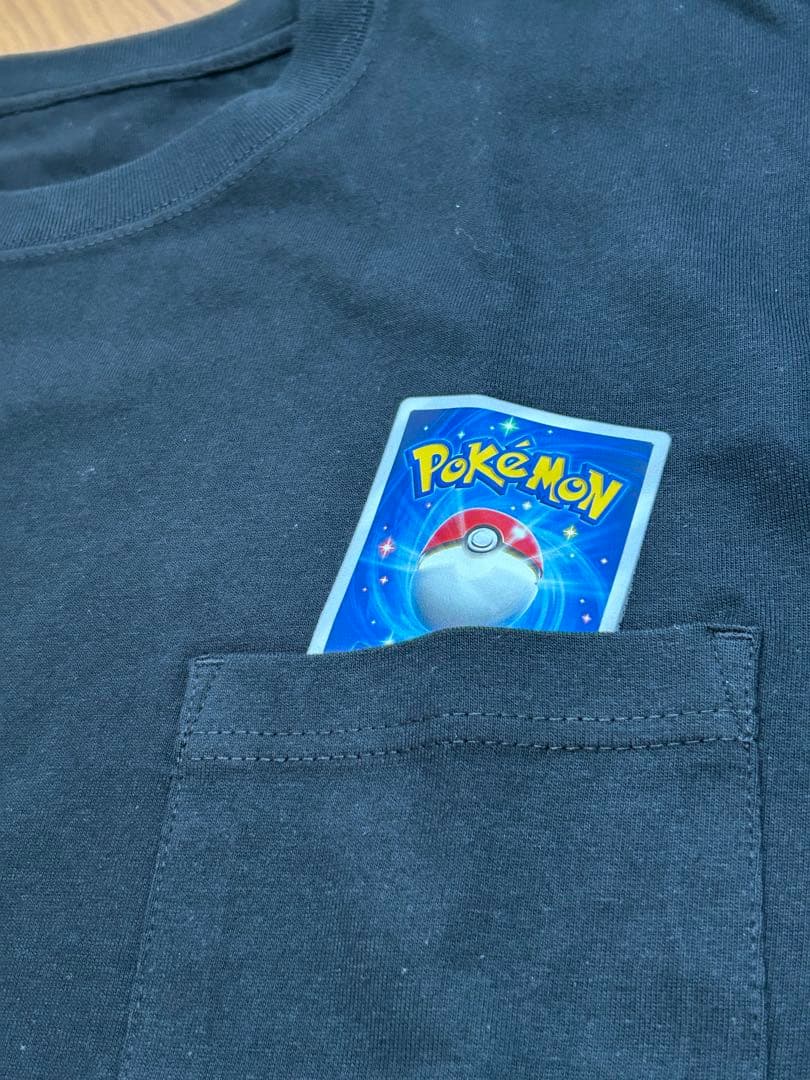 【抽選ポケポケTシャツ】ポケモン トレーディングカードゲーム Tシャツ 黒
