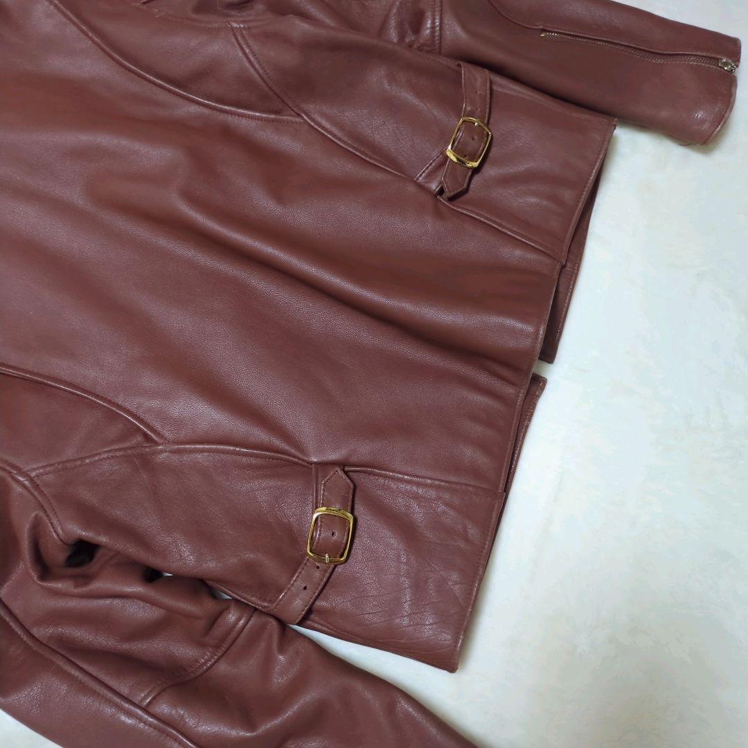 ulcolow アルコロウ レザージャケット ライダース 牛革 カウスキン 茶色