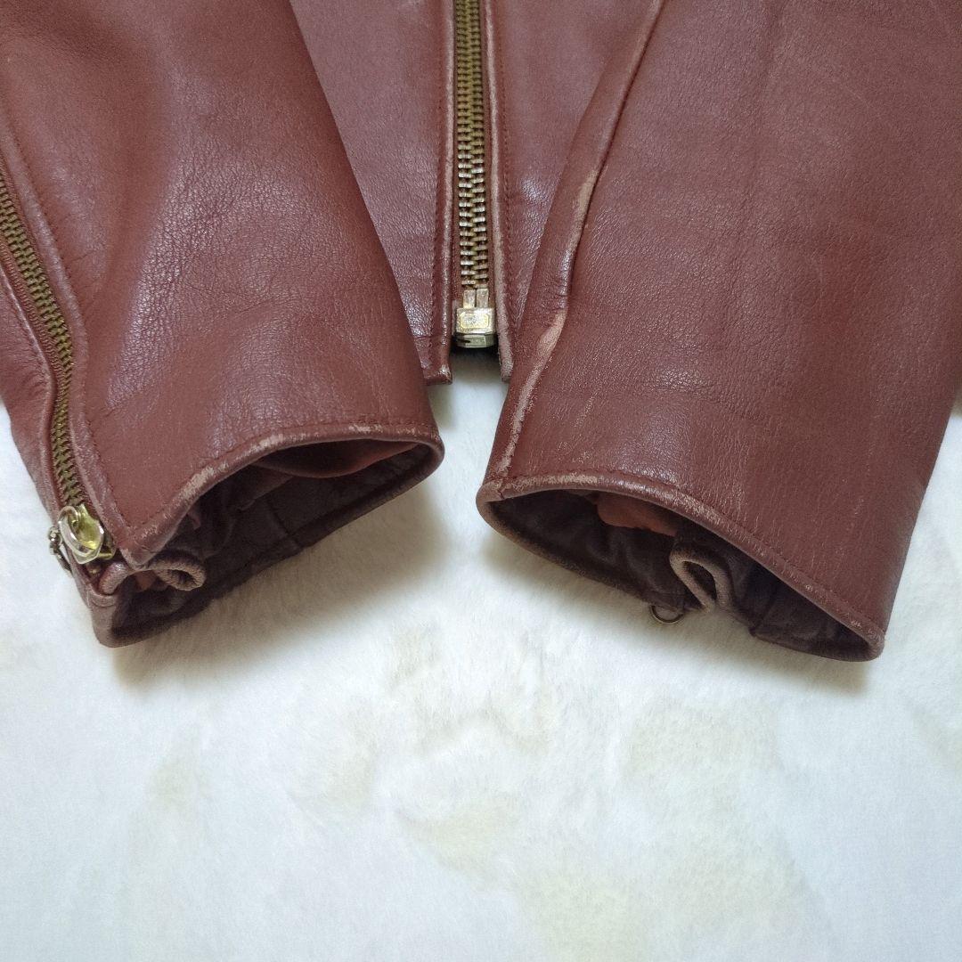 ulcolow アルコロウ レザージャケット ライダース 牛革 カウスキン 茶色