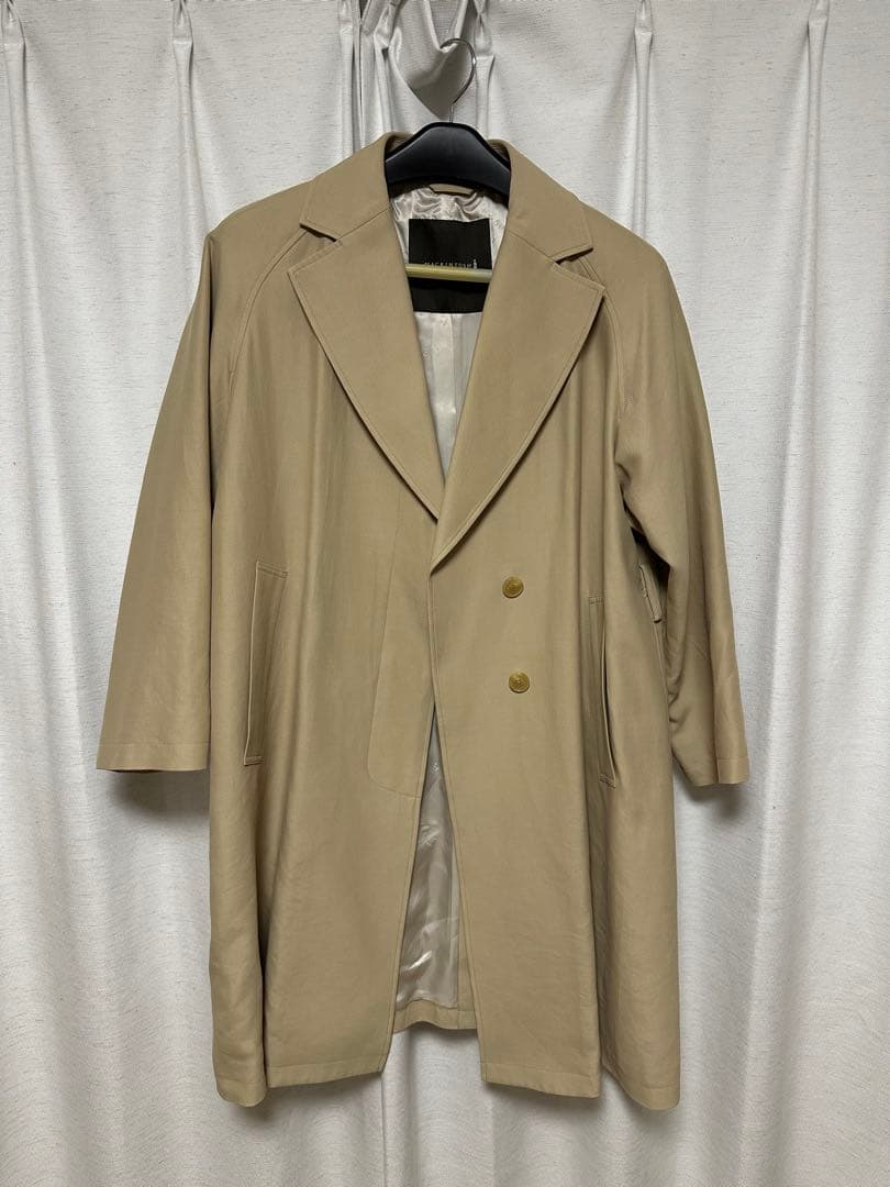 マッキントッシュロンドン　ベージュ ダブルブレスト ロングコート