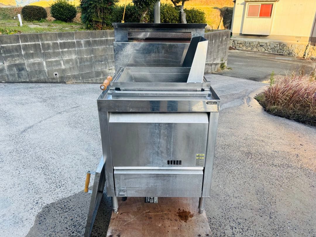 M14★タニコー★ガス式ゆで麺機 ガス式角型うどん釜 飲食店 厨房 店舗用