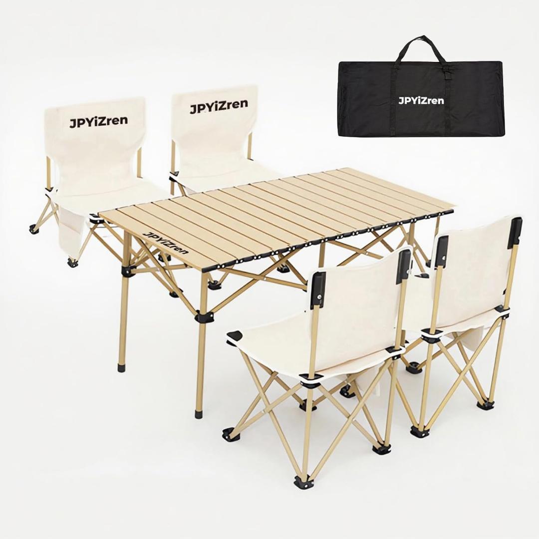 アウトドア テーブル＆チェアセット バーベキュー テーブル　ホワイト