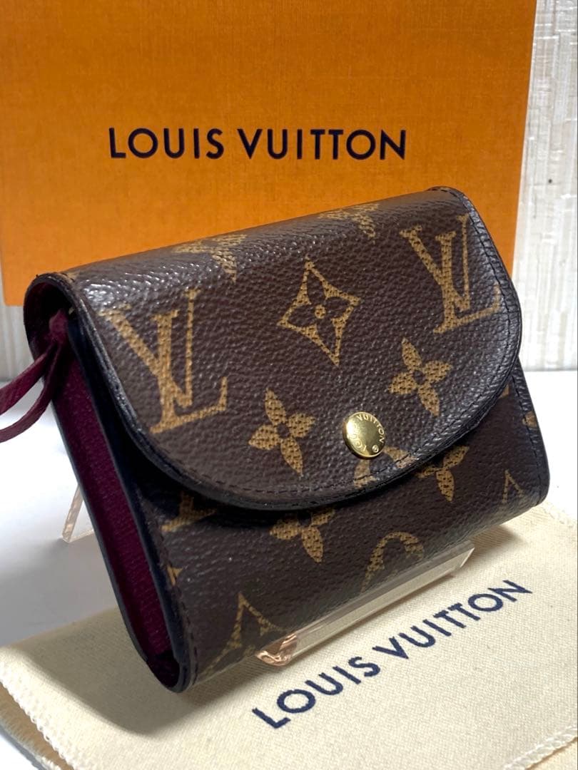 ルイヴィトン モノグラム ポルトモネ ロザリ バレリーヌ　ケース　箱付き