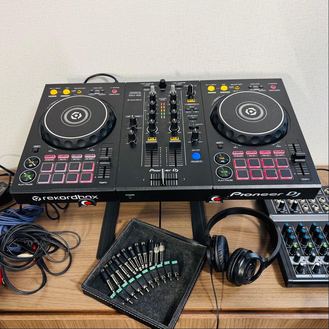 【美品】PioneerDDJ-400 MIX8 マイク等セット