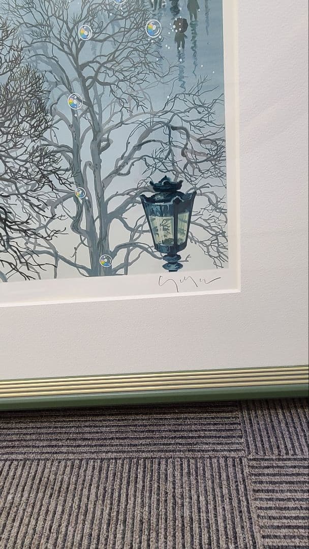 【美品】額縁付き　ヒロヤマガタ　フォギーディウェディング　サイン有