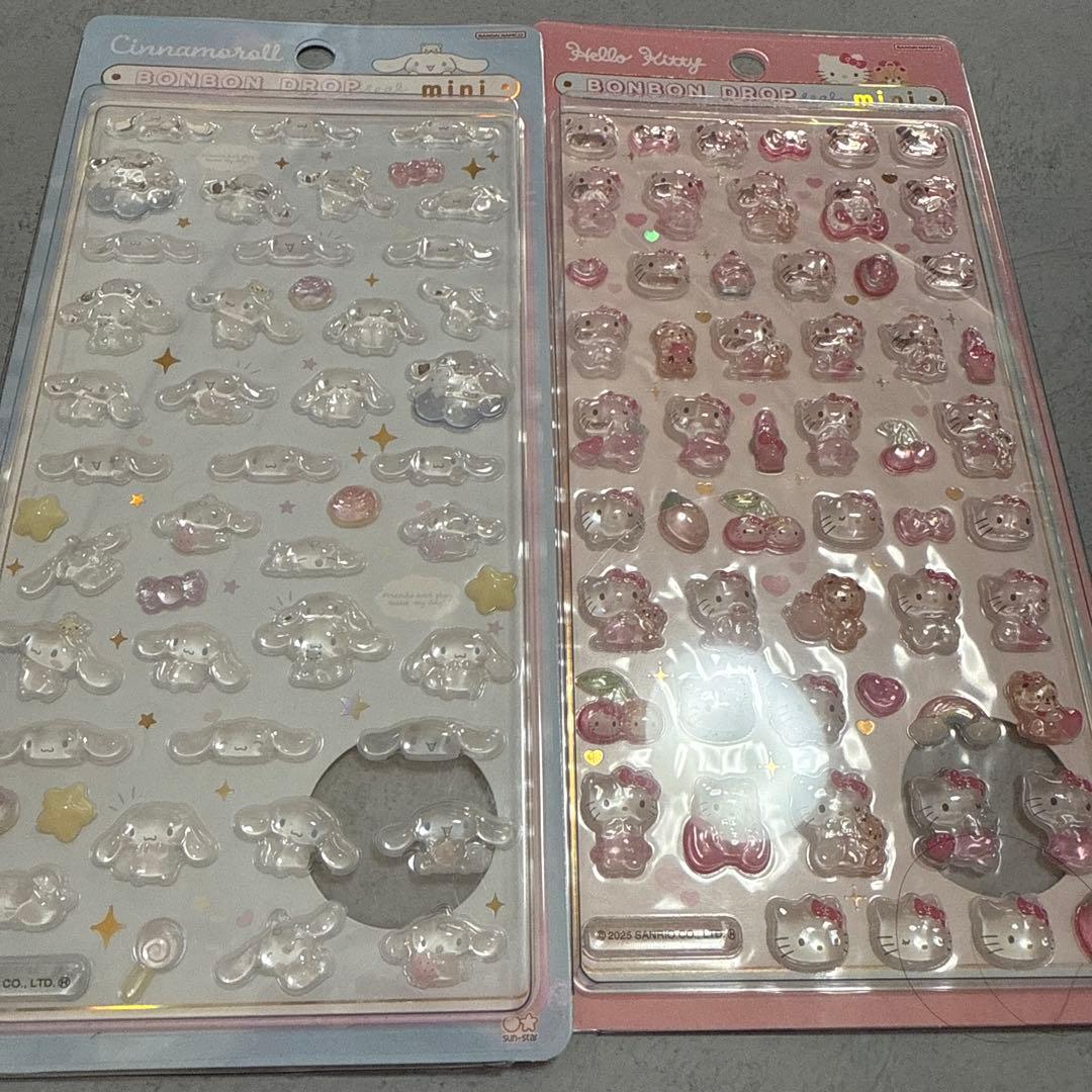 正規品　サンリオミニ　ボンボンドロップシール　8種セット　コンプリート