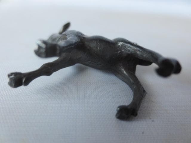 鹿添配　一対　銀製？　添景　添え飾り